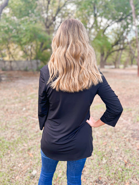 Hailey Mahogany Brown Animal Skin Top - Ribbons and Spice Boutique