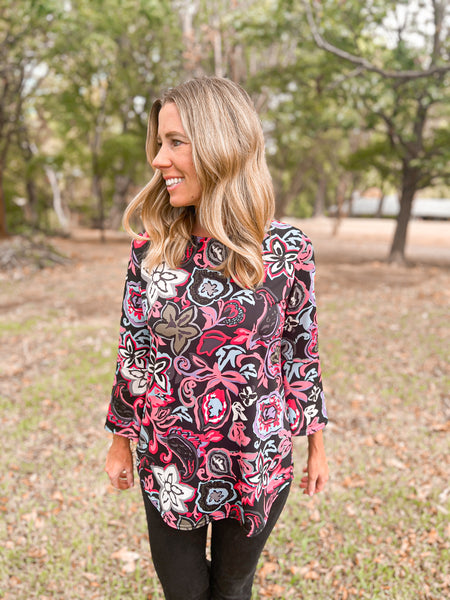 Cassidy Bell Sleeve Top - Ribbons and Spice Boutique