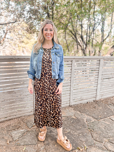 Paige Leopard Maxi Dress - Ribbons and Spice Boutique