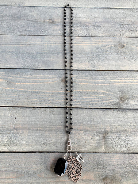Classic Black Necklace - Ribbons and Spice Boutique