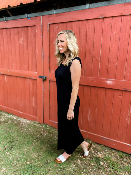Evelyn Black Maxi Dress - Ribbons and Spice Boutique