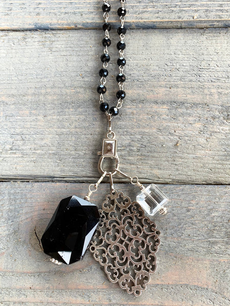 Classic Black Necklace - Ribbons and Spice Boutique