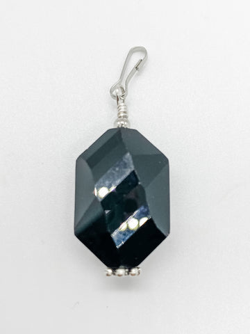 Black Hexagon Stone - Ribbons and Spice Boutique