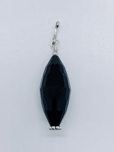 Black Teardrop Stone - Ribbons and Spice Boutique