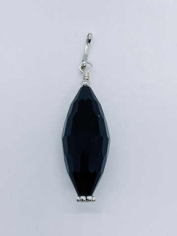 Black Teardrop Stone - Ribbons and Spice Boutique