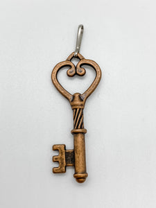 Copper Colored Key Charm - Ribbons and Spice Boutique