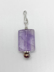 Light Purple Rectangle Stone - Ribbons and Spice Boutique