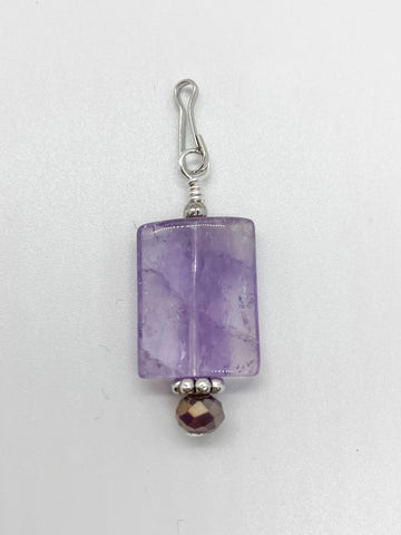 Light Purple Rectangle Stone - Ribbons and Spice Boutique