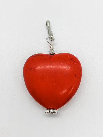 Red Heart Stone - Ribbons and Spice Boutique