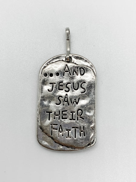 Silver Faith Charm - Ribbons and Spice Boutique