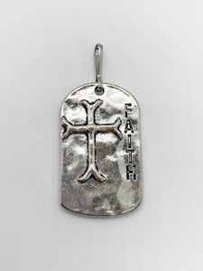 Silver Faith Charm - Ribbons and Spice Boutique