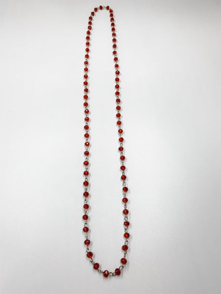 Ruby Red Colored Iridescent Chain - Ribbons and Spice Boutique