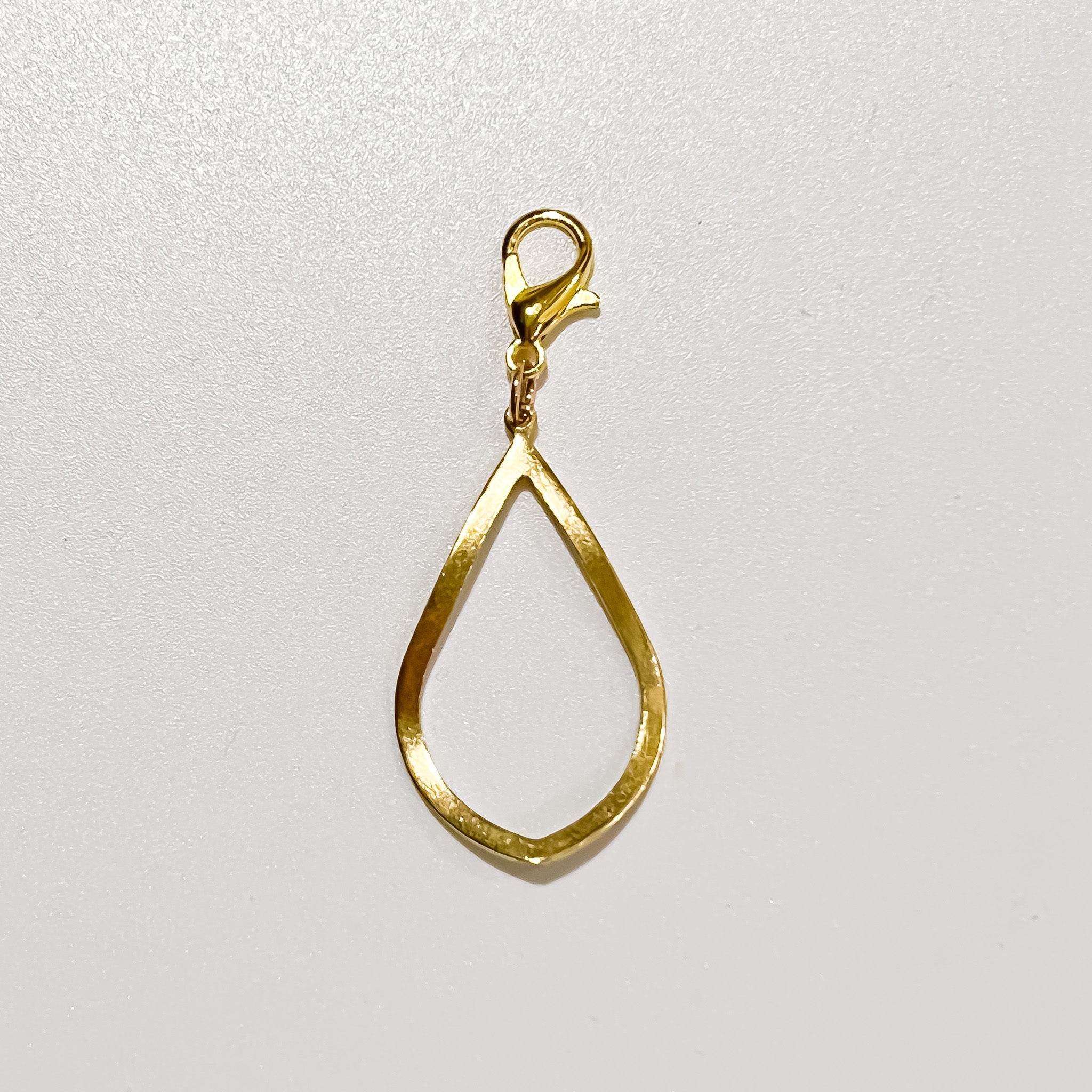 Gold Color Tear Drop Charm - Ribbons and Spice Boutique