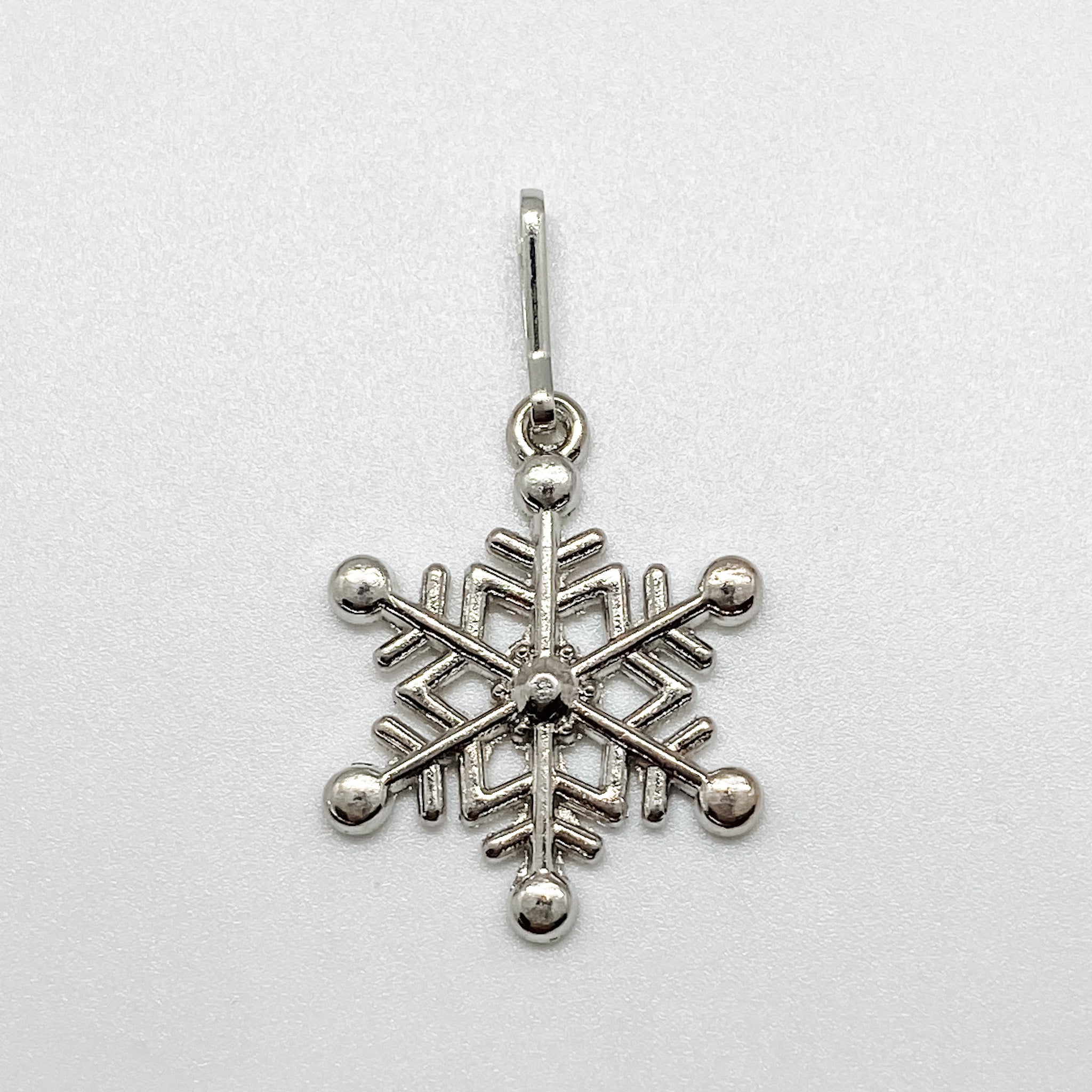 Silver Color Medium Snowflake Charm - Ribbons and Spice Boutique